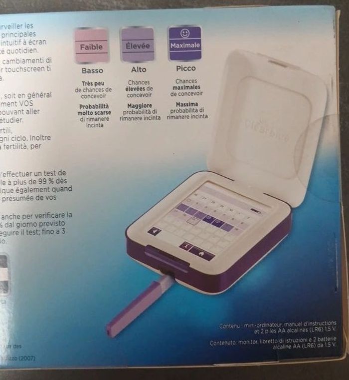 Clearblue Moniteur de Fertilité neuf + recharges  (26+5) - photo numéro 3