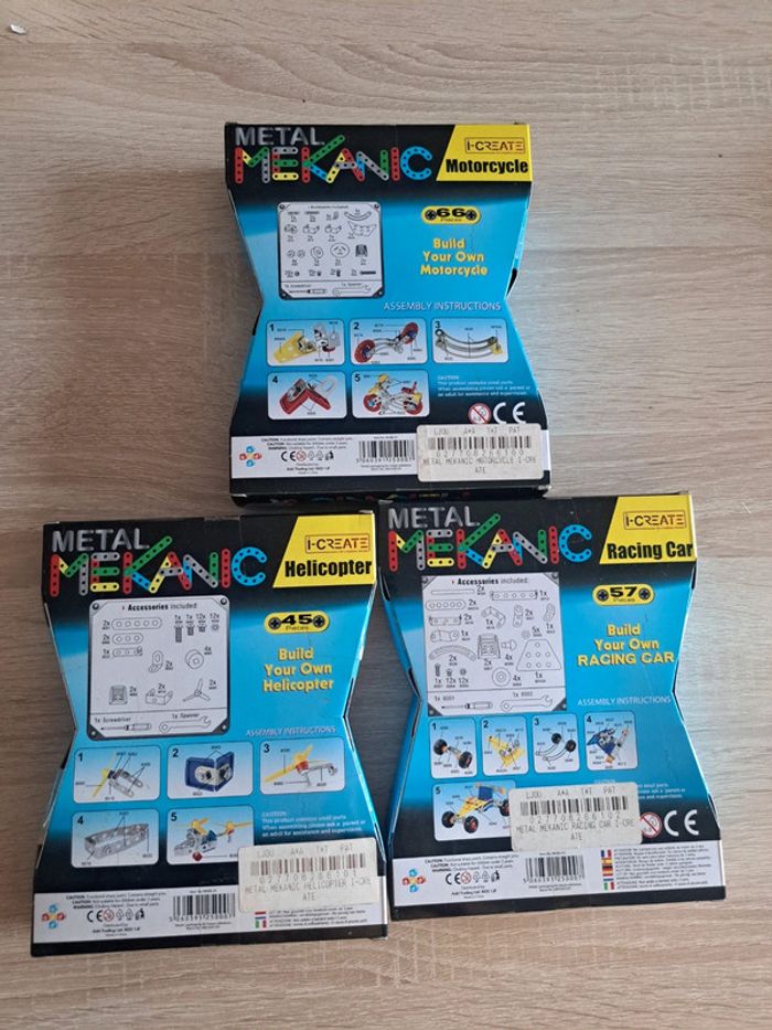 Lot de 3 boîtes neuves métal mekanic - photo numéro 2