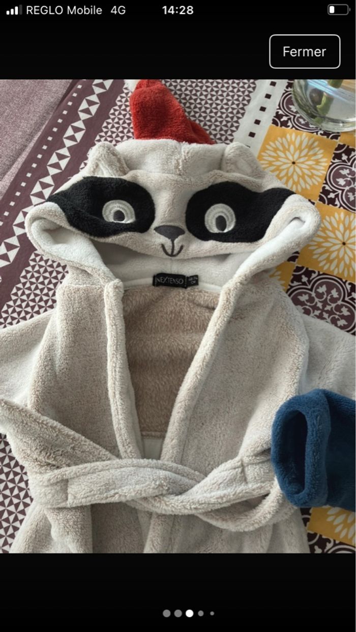 Lot 2 robes de chambre 9 mois - photo numéro 2