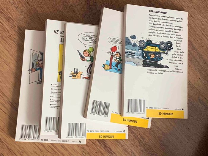 Ancien coffret 5 volumes de Gaston Lagaffe - photo numéro 6