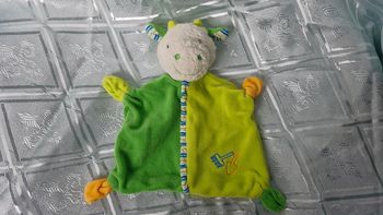 Doudou plat  vache verte Baby club