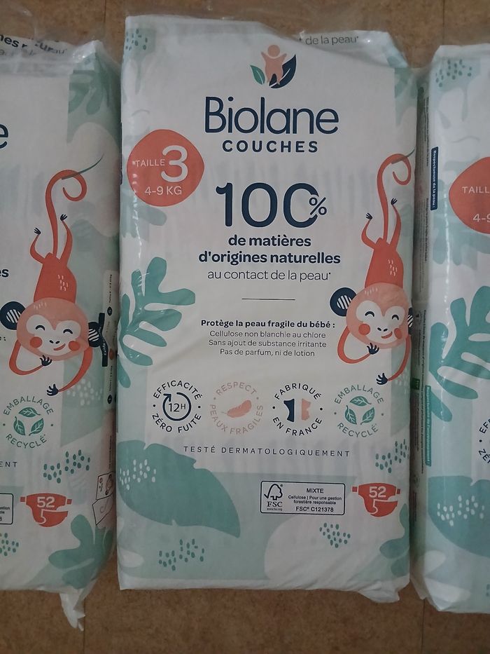 Lot de 156 couches taille 3 - photo numéro 2