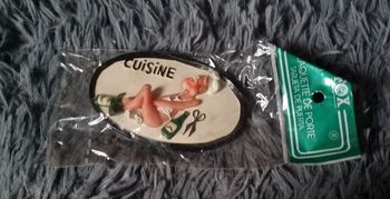 Plaque de porte cuisine (humour) 2ème version