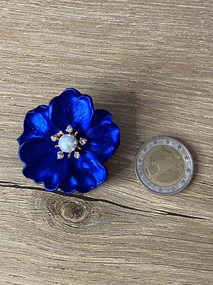 Broche fleur émaillé rétro - photo numéro 5
