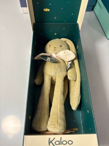 Doudou pantin lapin vert Kaloo