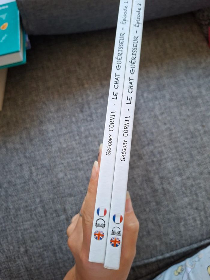 Livres pour enfant en anglais et français Le chat guerisseur - photo numéro 4