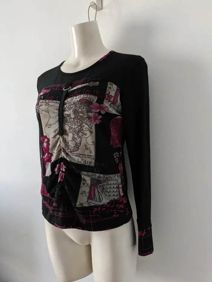 Haut t-shirt manches longues - Planète interdite - taille 38 - photo numéro 3