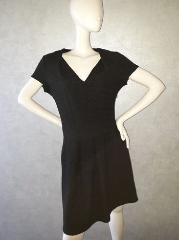 robe patineuse noire habillé à motif promod taille 40