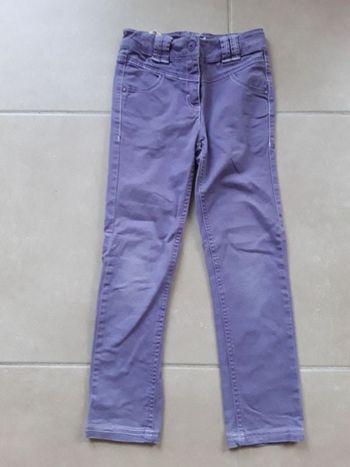 Jean violet fille 7 ans TAO TBE