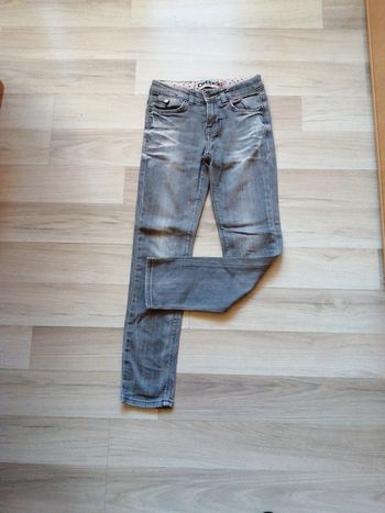 Jean slim ceinture réglable