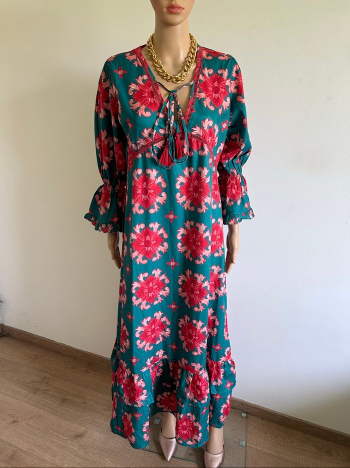 Robe longue imprimée neuve Moda Posa taille S