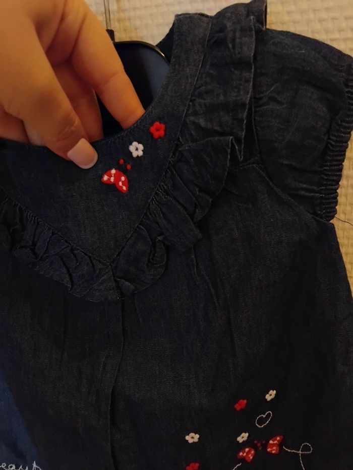 Robe en jeans léger fille 6mois - photo numéro 7