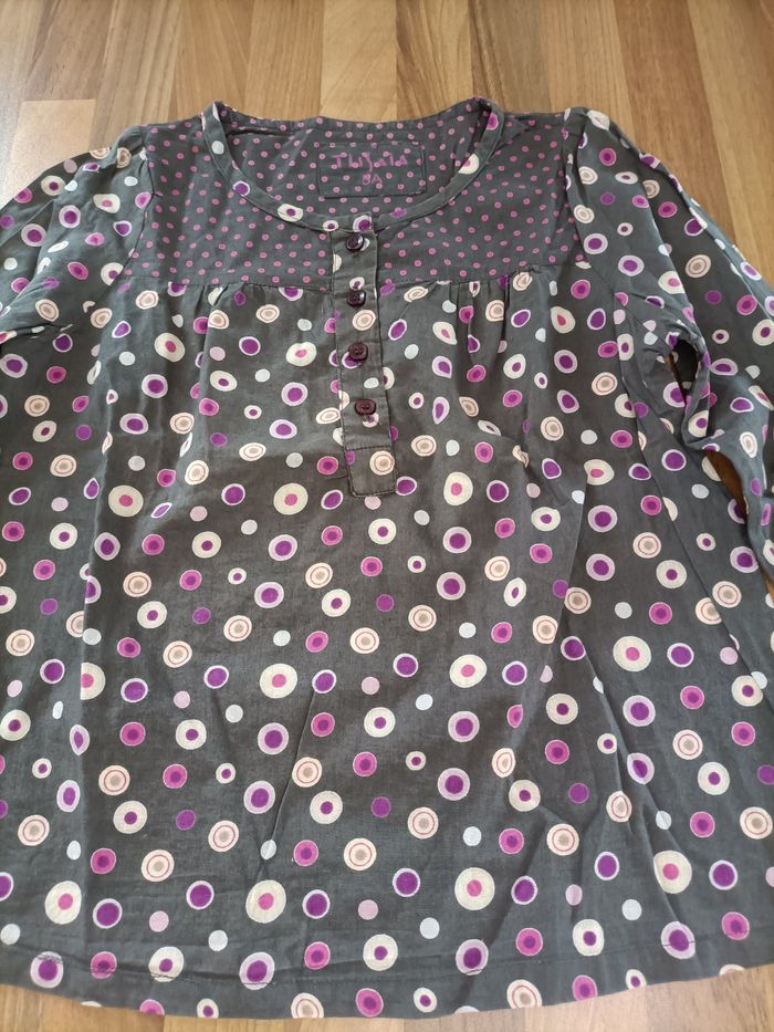 Chemise manches longues violet rose 5 ans Tissaia - photo numéro 3