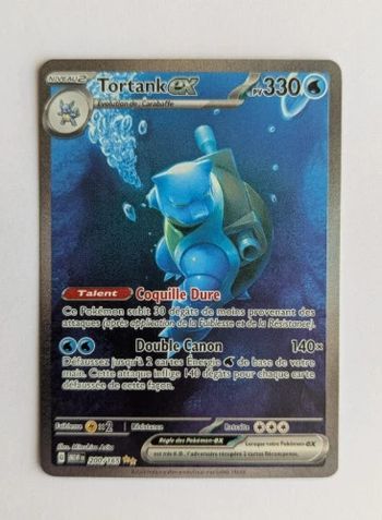 Carte Pokémon Tortank EX 200/165 Ecarlate Violet 3.5 151 FR Neuve Fr