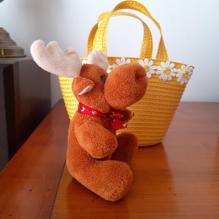 Petit Doudou-peluche Renne/ Élan - photo numéro 2
