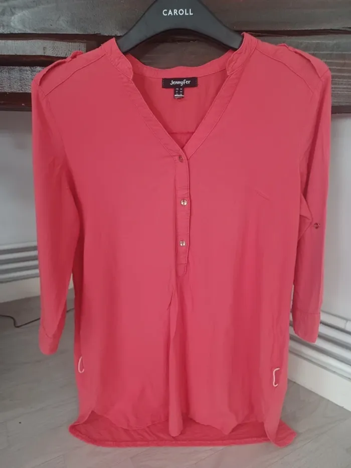 Chemise blouse rose jennyfer