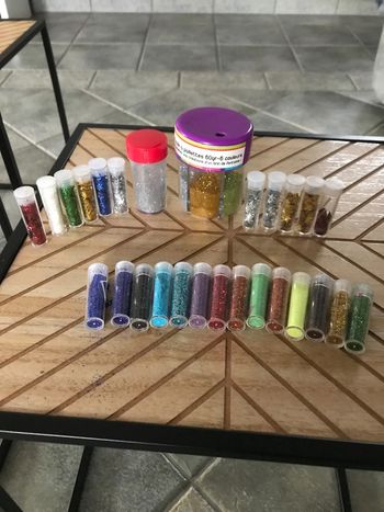 Paillettes et pigments