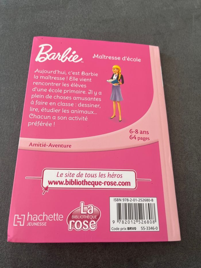 Livre bibliothèque rose barbie tome 1 maîtresse d’école - photo numéro 3