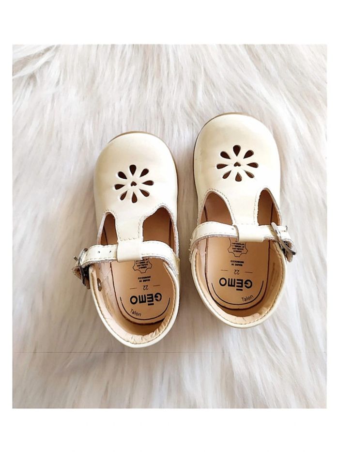 Chaussures bébé salomé montantes en cuir verni style rétro vintage printemps été - photo numéro 2