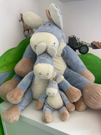 3 peluches paco noukies 75cm