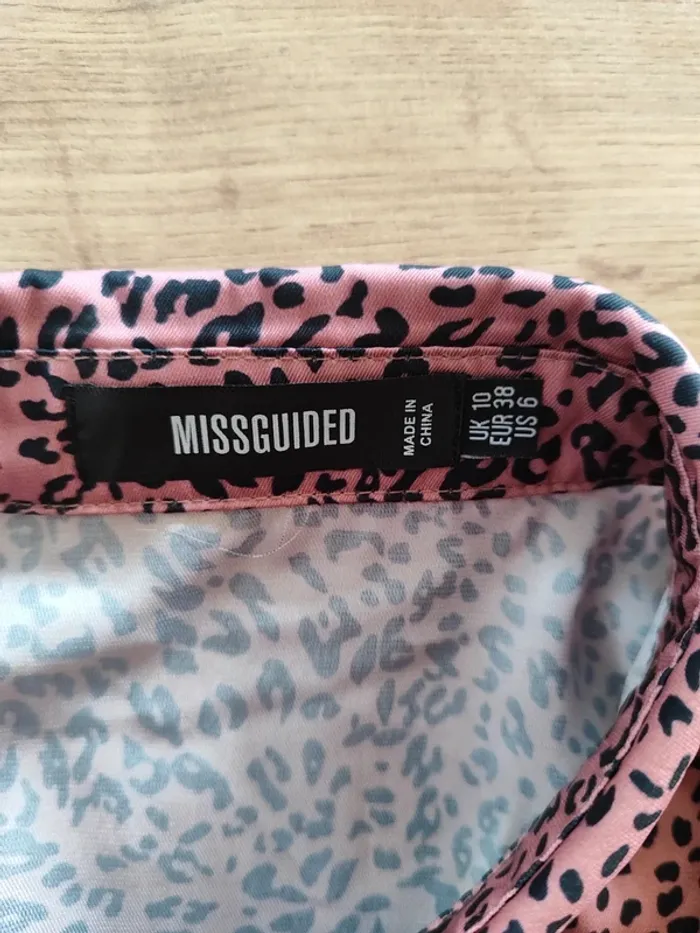 Robe chemise Missguided rose T.M - Imprimé animalier - photo numéro 5