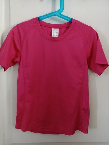 Tee-shirt technic rose Decathlon 6 ans