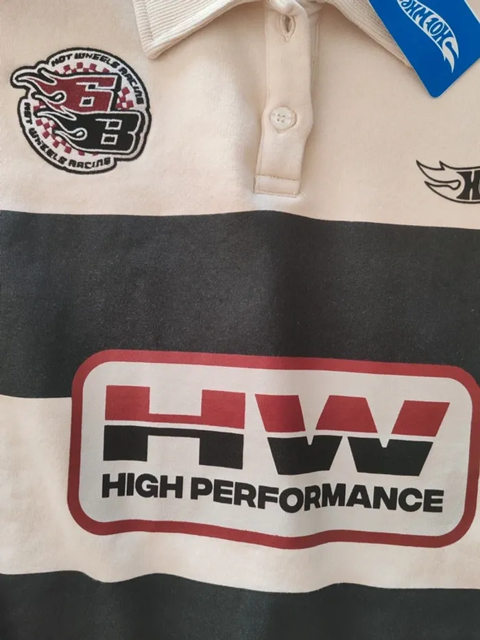 Sweat Hot Wheels x Jennyfer “High Performance” à rayures – Neuf avec étiquette – Taille S (Femme) - photo numéro 3