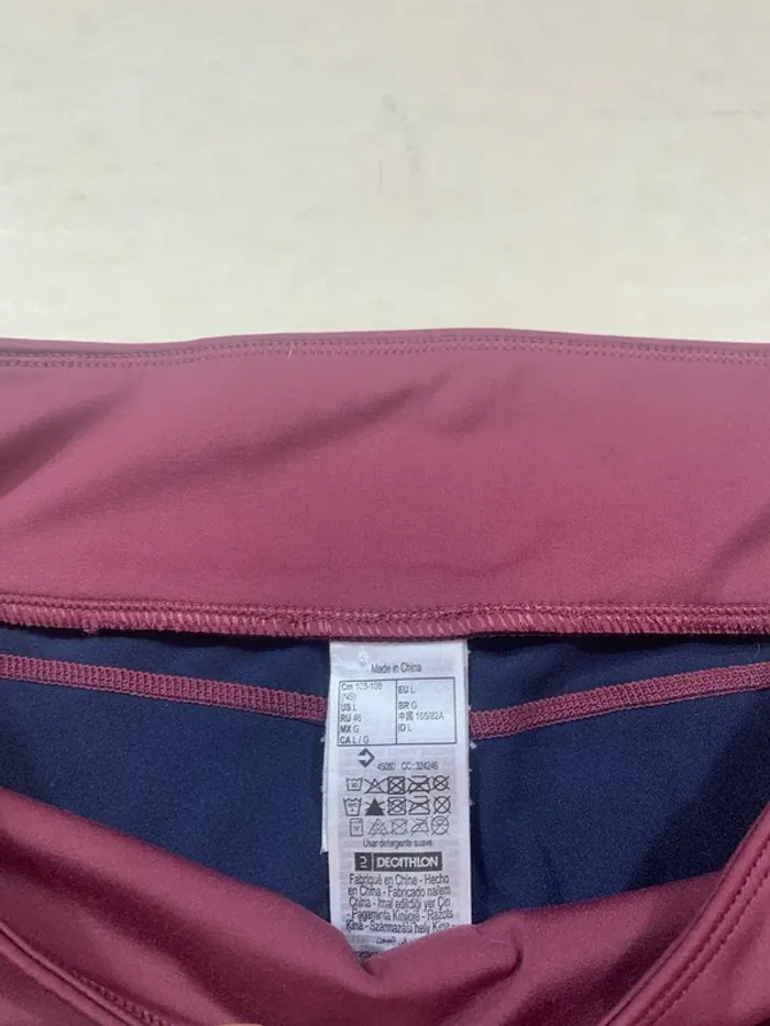 👖 Legging d’équitation Fouganza – Bordeaux – Taille L – Très bon état - photo numéro 3