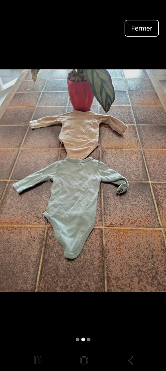 Lot 2 bodies manches longues - photo numéro 2