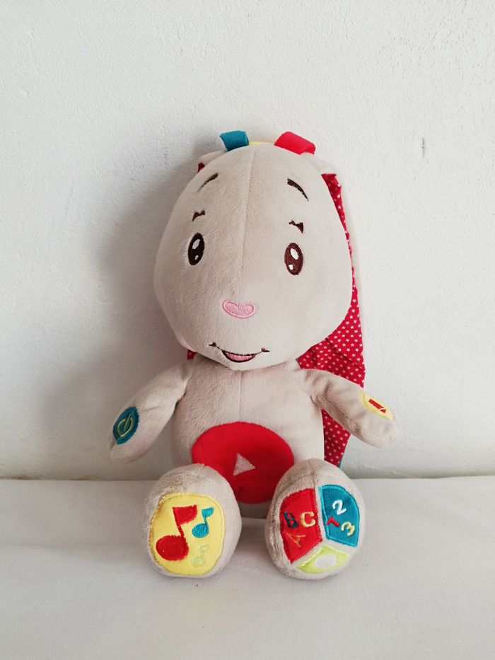 léo mon lapin d'apprentissage peluche interactive - photo numéro 3