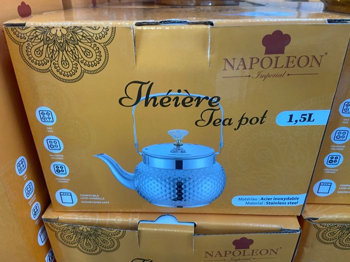 Théière Napoleon inox 1,5L neuf - photo numéro 2