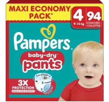 Pampers baby dry pants taille 4 94couches