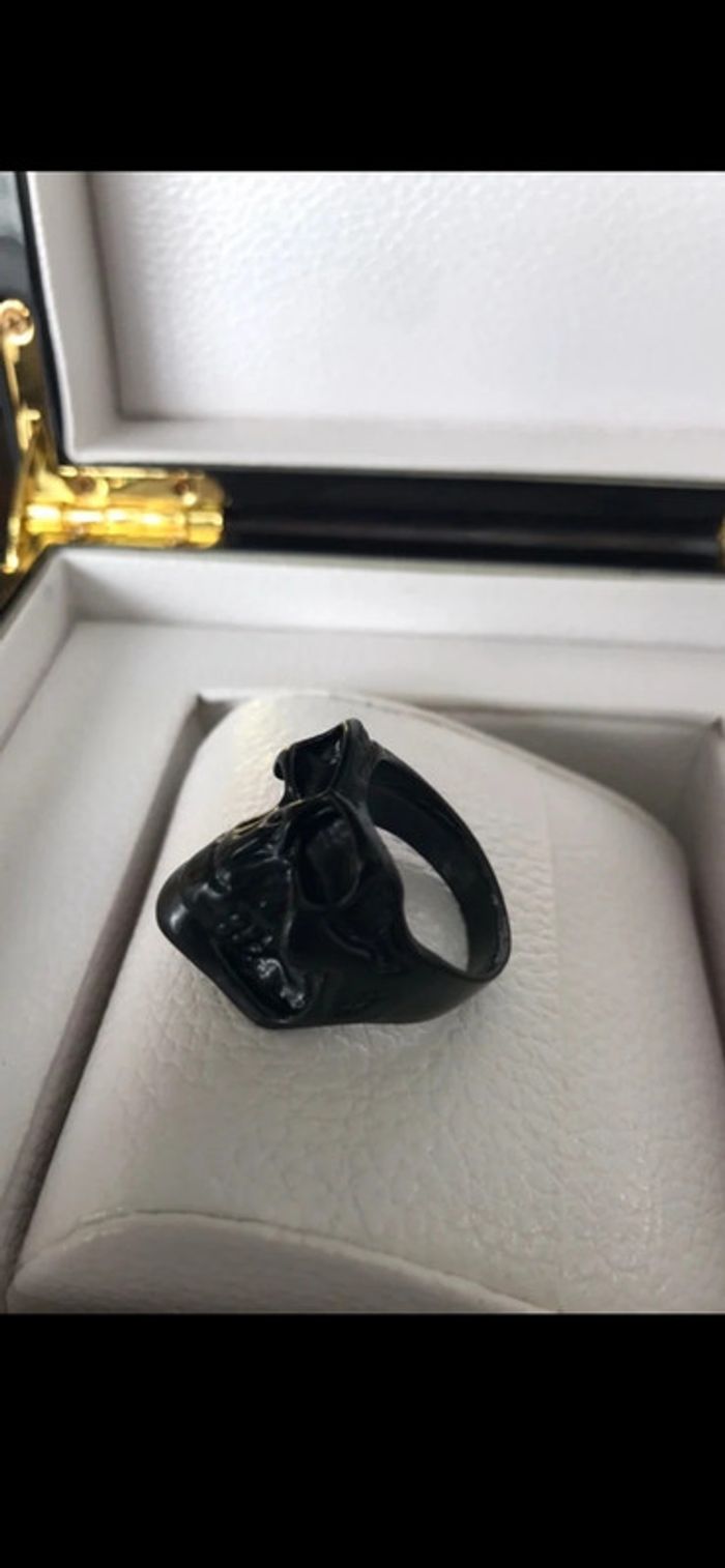 Magnifique bague noire pour homme  gothique, taille 60 - photo numéro 10