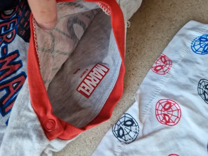 Lot tee shirt 6 mois garçon Disney marvel - photo numéro 4