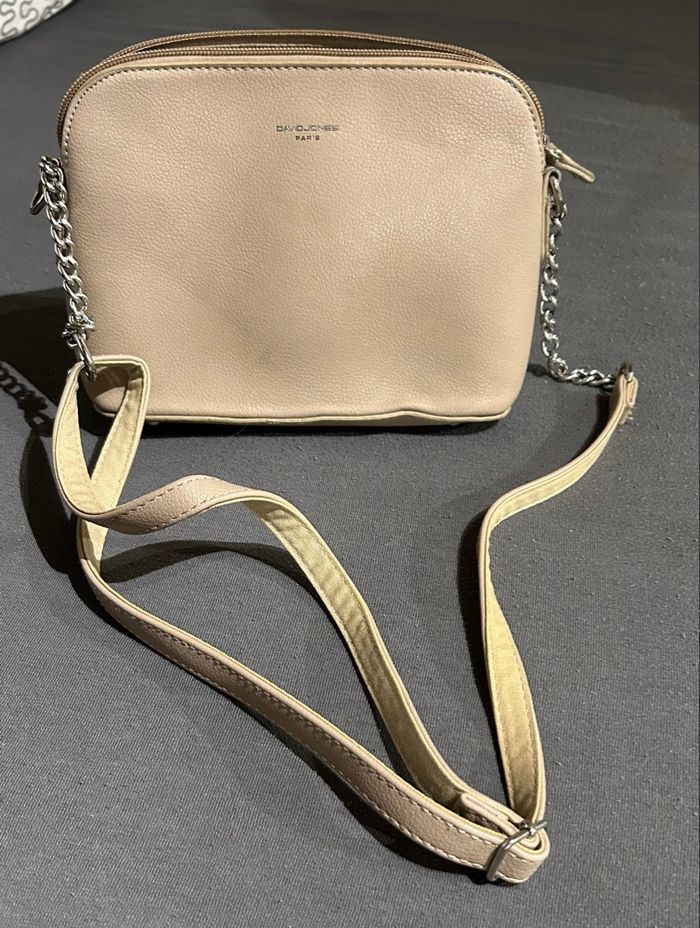 Sac bandoulière beige David Jones – Bon état - photo numéro 3