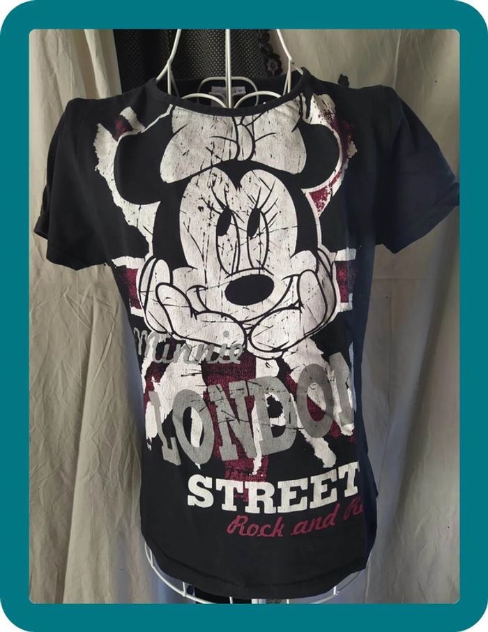 T shirt noir Disney Minnie