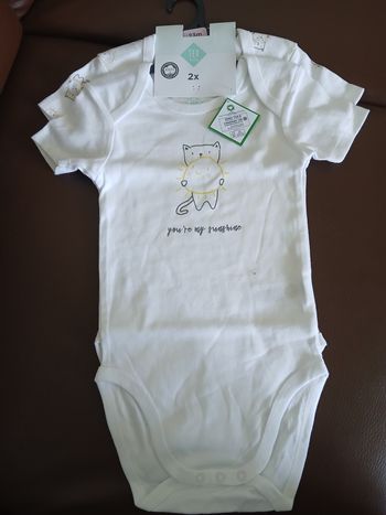 lot 2 bodies manches courtes garcon tex baby 86 cm 23 mois