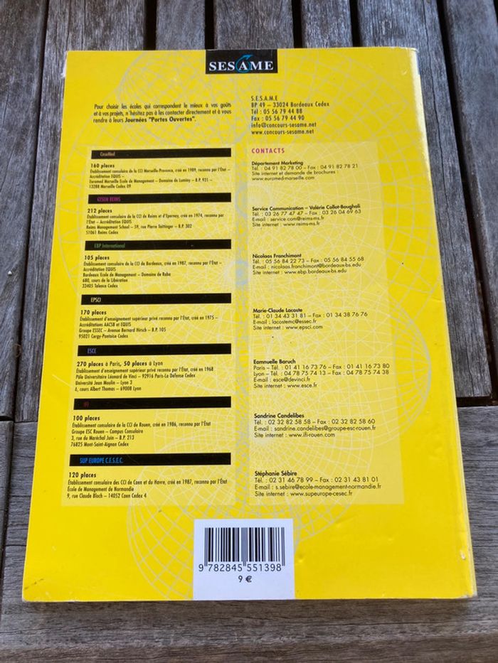 Annales concours Sesame - photo numéro 2