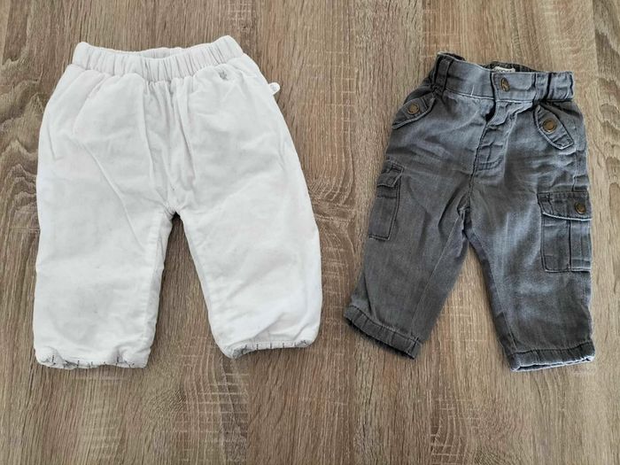 Lot de 2 pantalons 1 mois - photo numéro 2