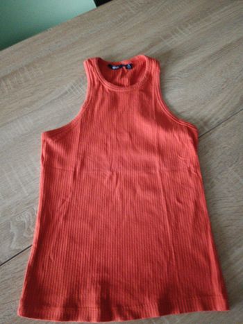 Débardeur orange kiabi XS