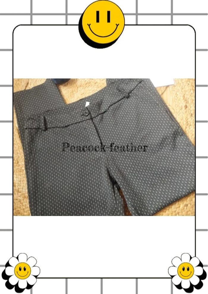 Pantalon imprimé gris 40 - photo numéro 3