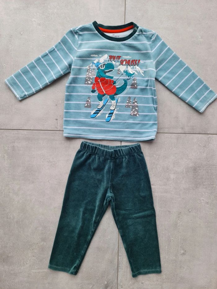 Pyjamas velours 2/3 ans