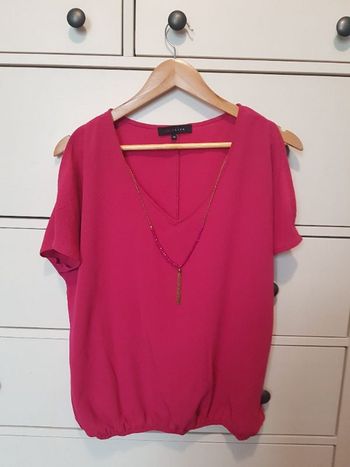 Top/haut col V, femme. T.38. Lolaliza