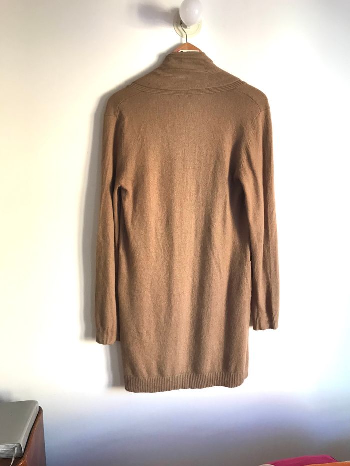 Cardigan long marron 123 en viscose et angora taille 36/38 - photo numéro 8