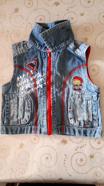 Veste en jean sans manche