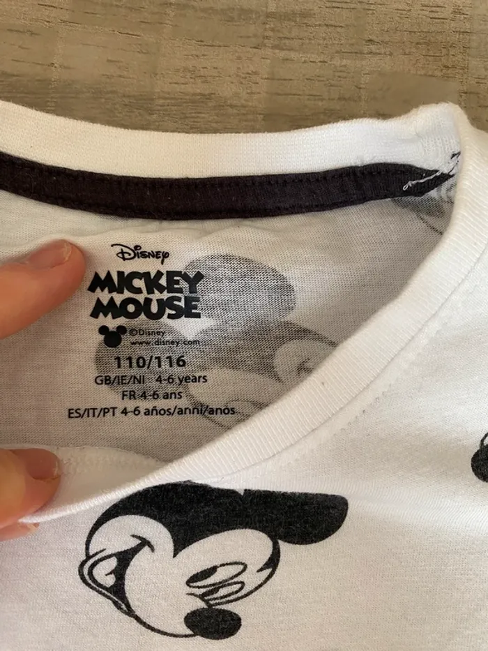 Pyjama Mickey 110/116 cm 5/6ans - photo numéro 3