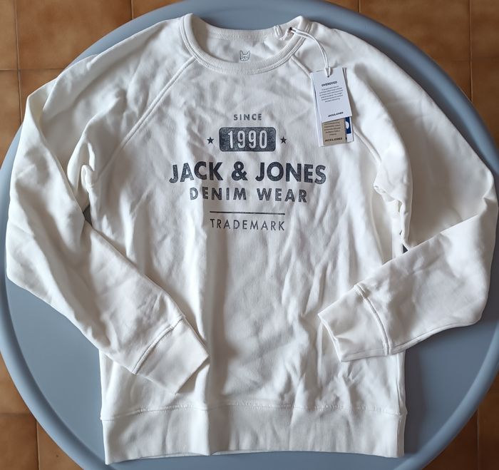 Sweat blanc en coton Jack&Jones 12ans