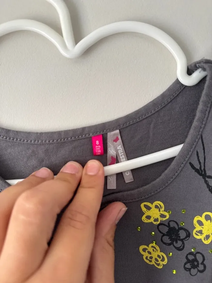 👚 t-shirt manche longue - fille - 8 ans - 128 cm - orchestra -très bon état - photo numéro 3