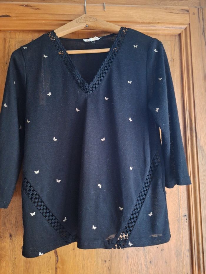 Joli haut vintage fin et délicat - photo numéro 5