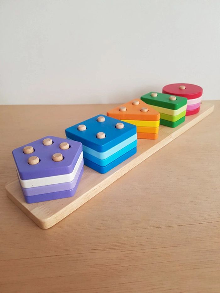Boby puzzle encastrement bois formes et couleurs - photo numéro 14